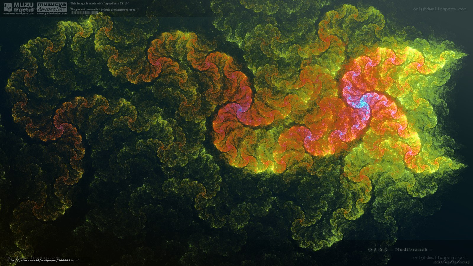 Nudibranch fractal artwork