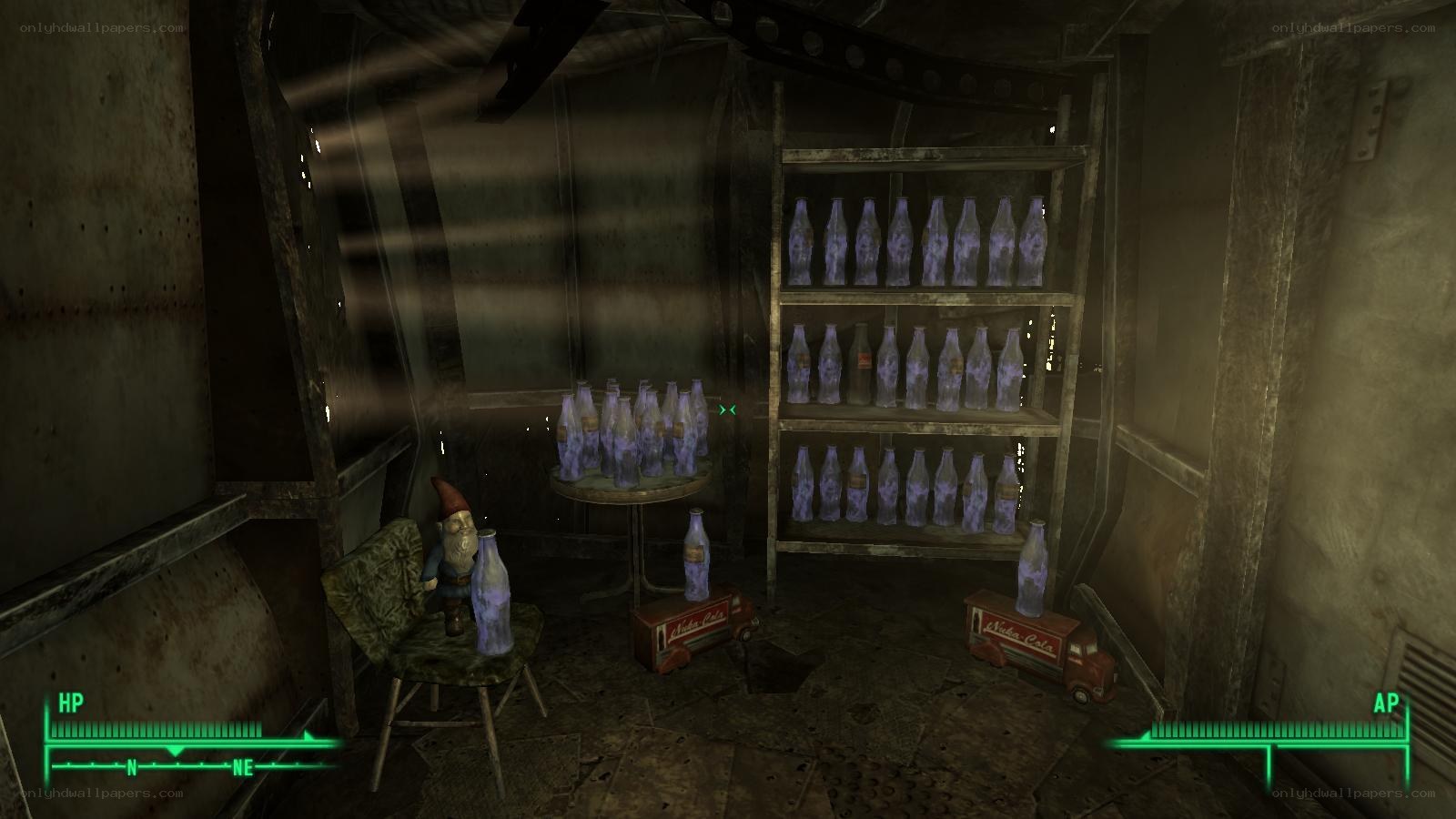 Nuka-Cola display in a bunker
