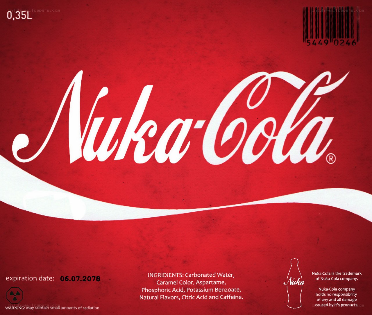 Nuka-Cola product label