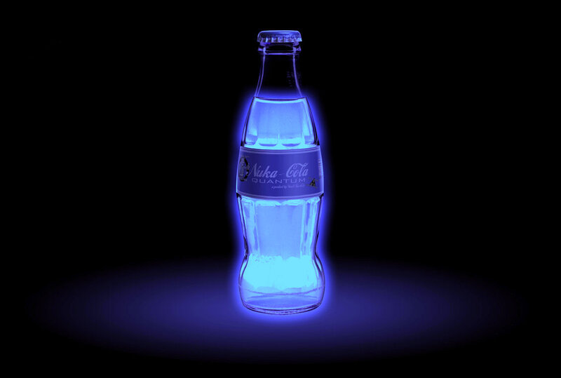 Nuka-Cola Quantum Bottle — Blue, Dramatic