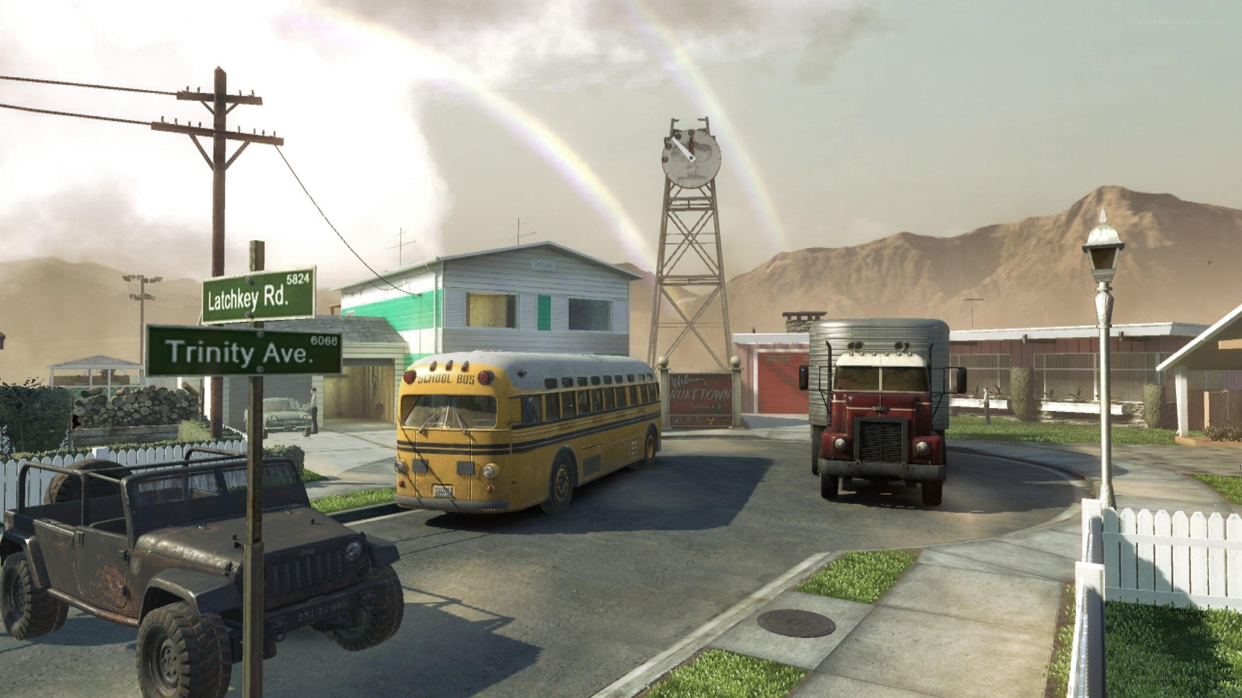 Nuketown street scene