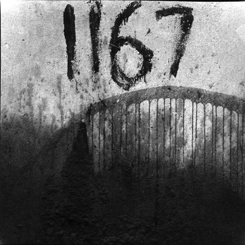 Number 167 on a wall