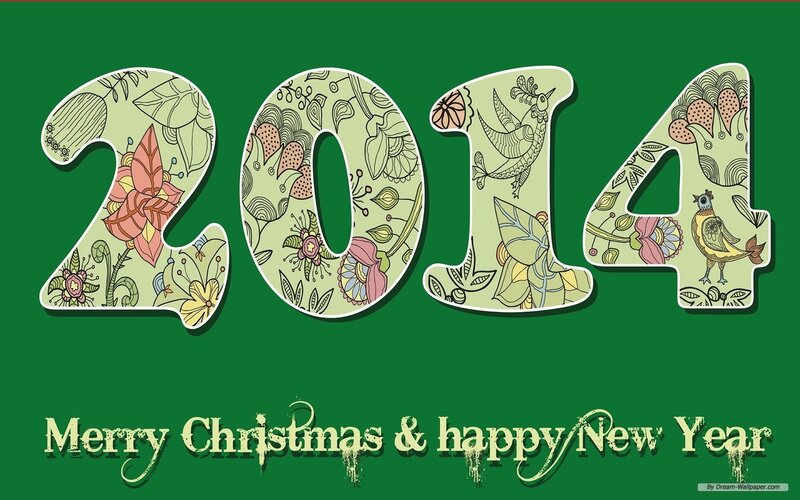 Number 2014 with Patterns