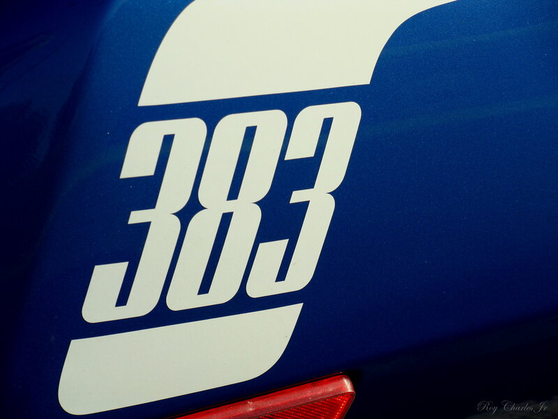 Number 383 on Car