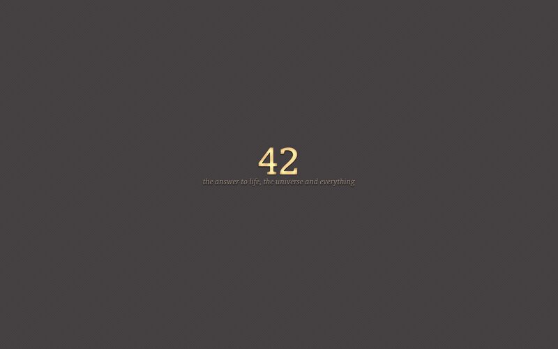 Number 42 with Text