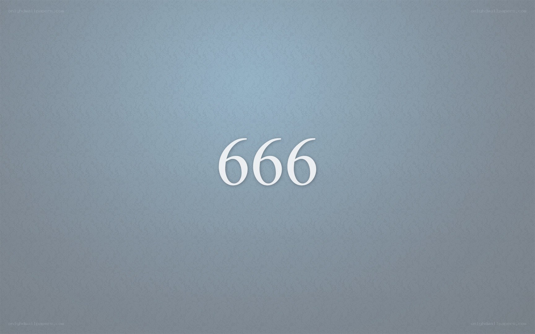 number 666 on gray background