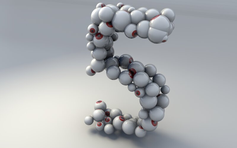 Number Five Made of Eyeballs