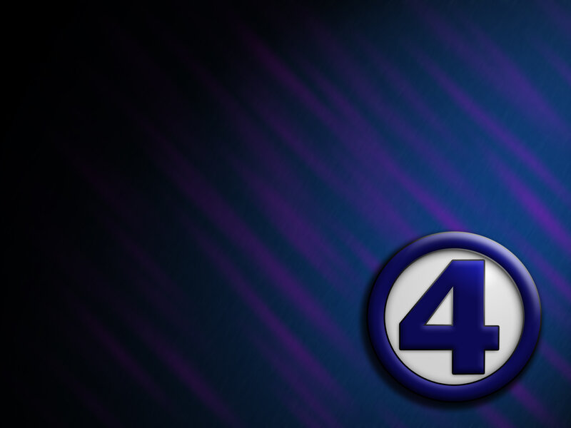 Number Four Logo — Blue