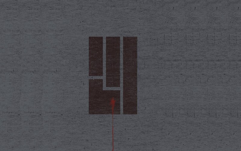 Number Four with Blood Drip