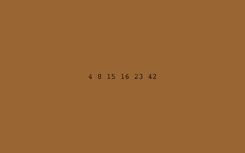 number sequence on brown background