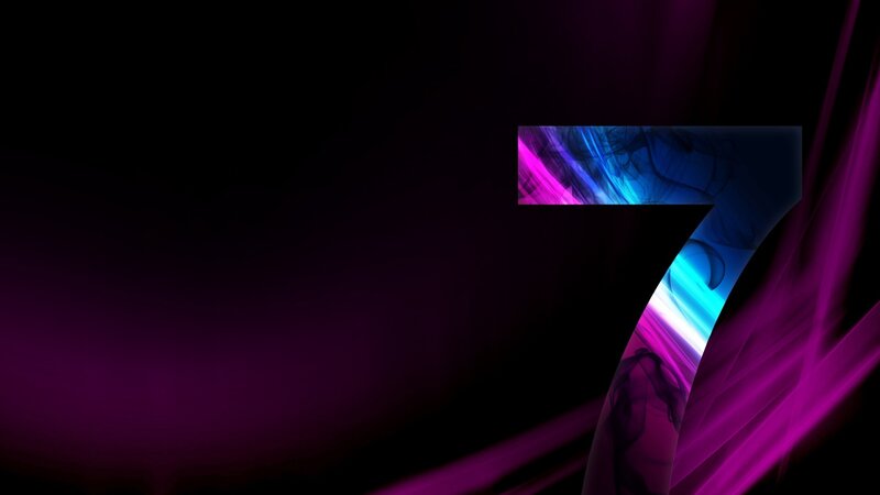 number seven abstract design