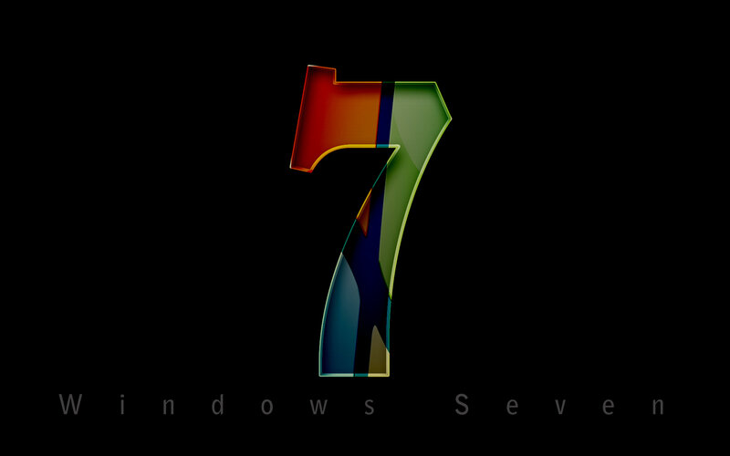 Number Seven Logo — Black, Minimalist, Digital Art
