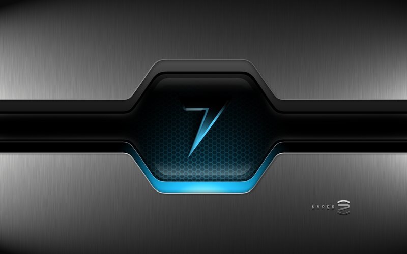 Number Seven Logo — Black