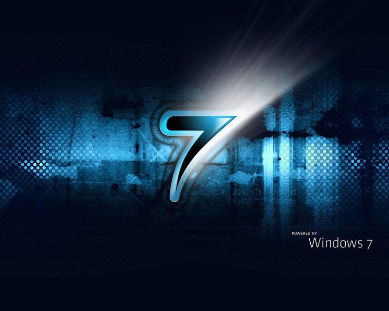 Number Seven Logo — Blue