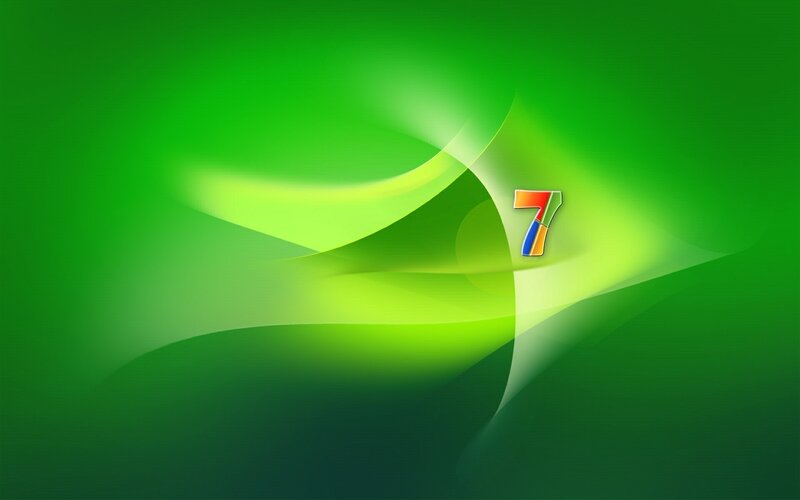 Number Seven Logo — Green, Calm