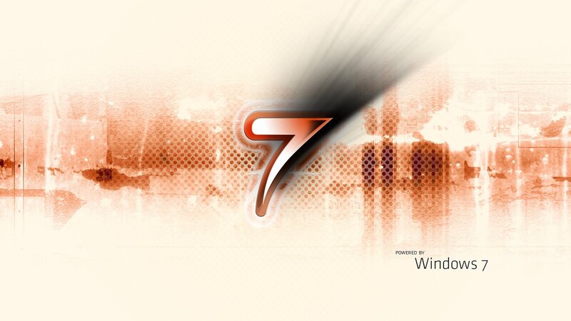 Number Seven Logo — White