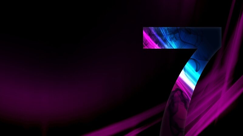 Number Seven with Light Effects