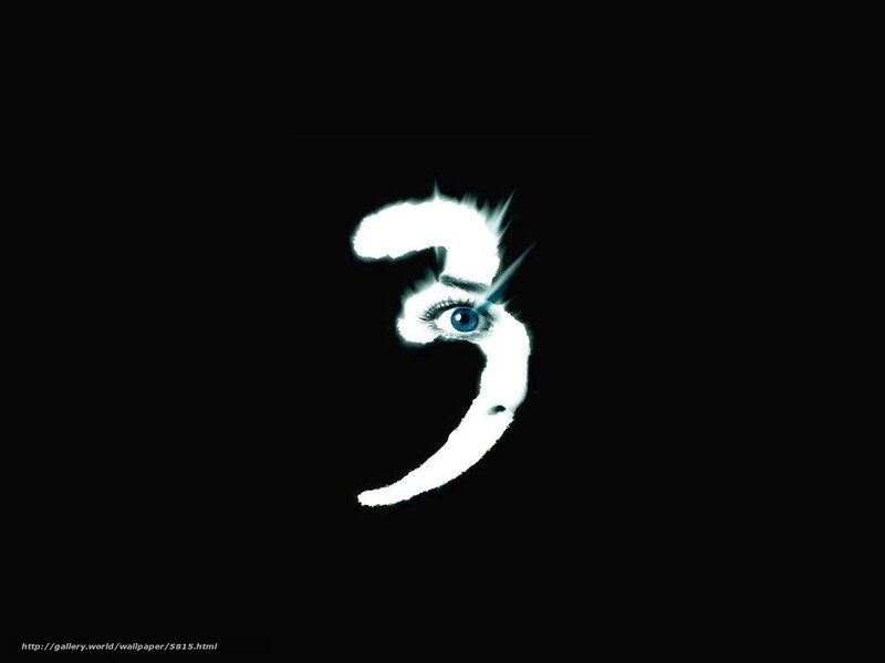 Number three with eye