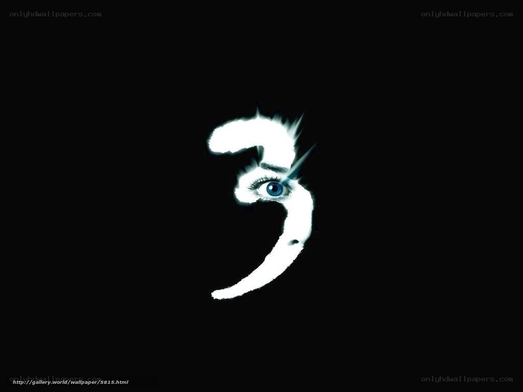 Number three with eye
