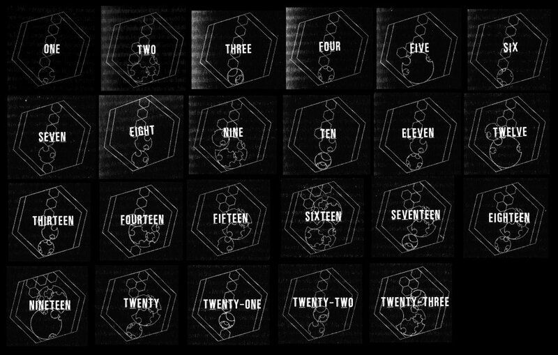 Numbered hexagonal tiles