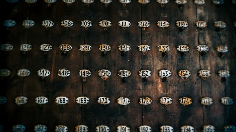 Numbered Metal Plaques