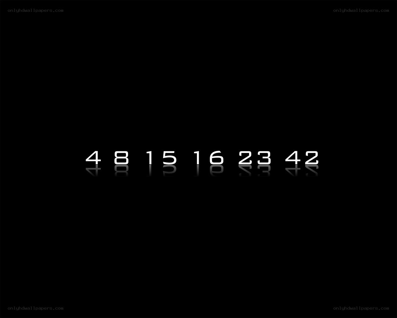 numbers on black background