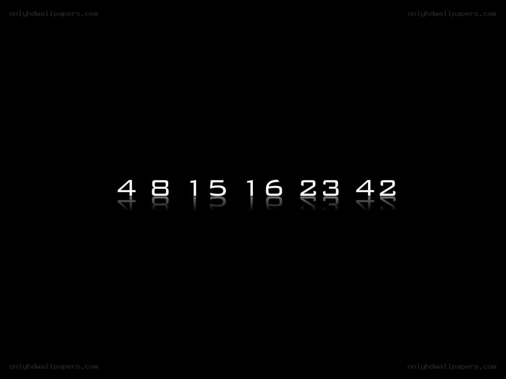 numbers on black background