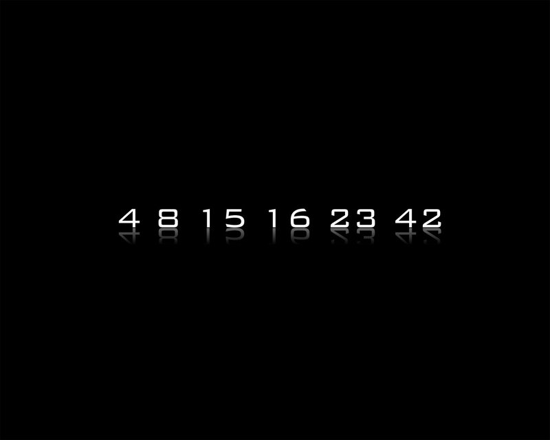 Numbers on Black Background — Neutral, Minimalist