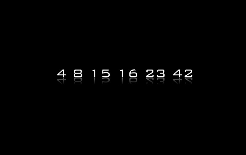 Numbers on Black Background — Neutral