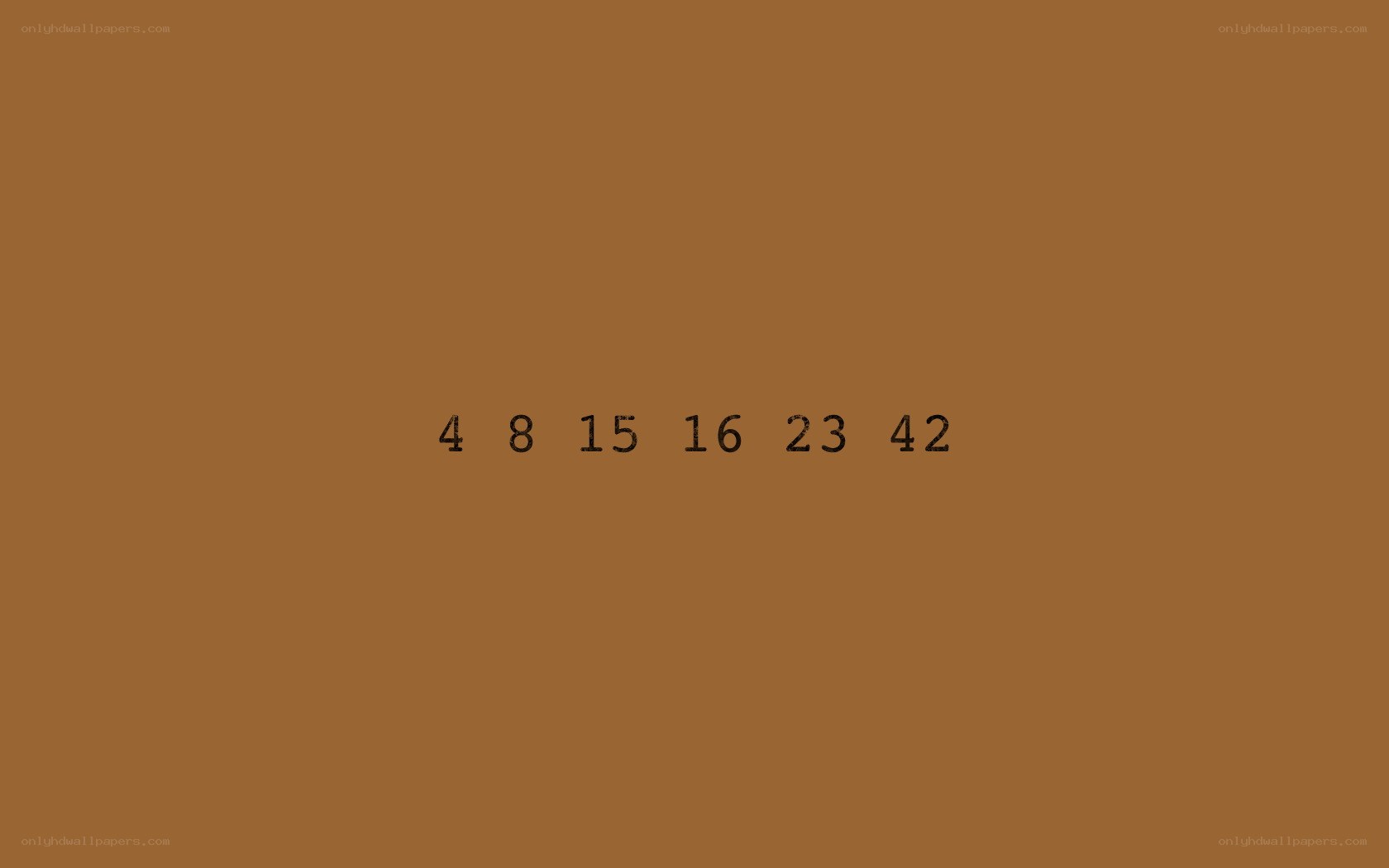 numbers on brown background