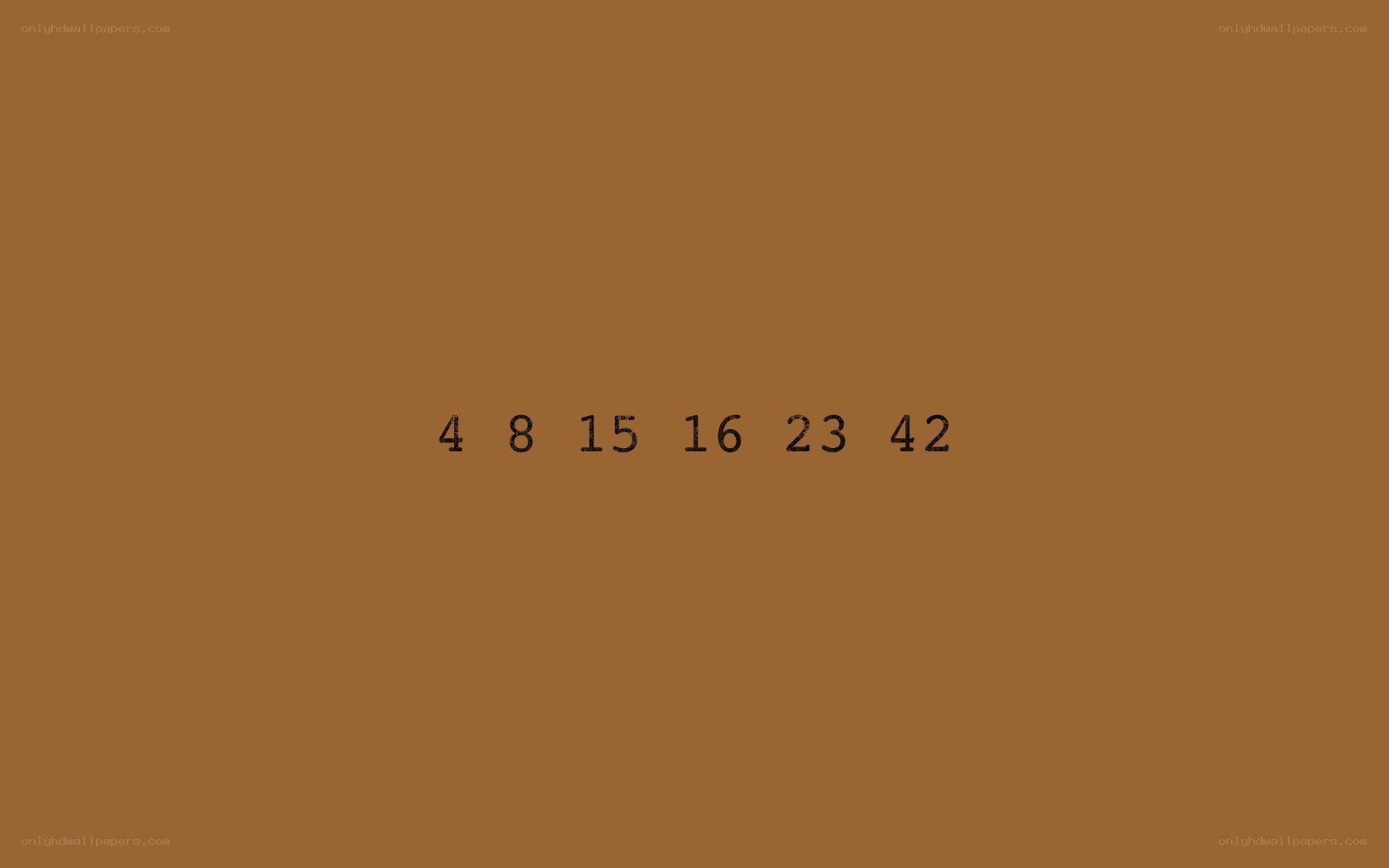 numbers on brown background