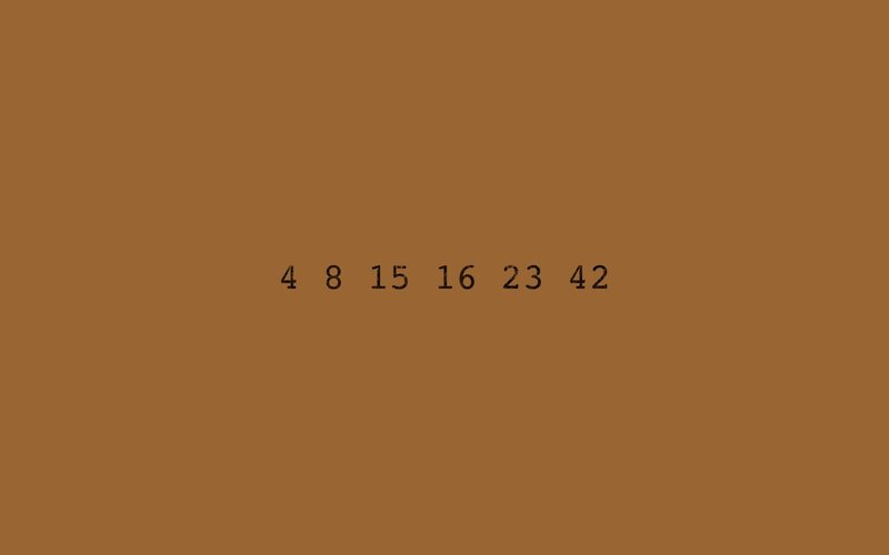 Numbers on Brown Background — Neutral