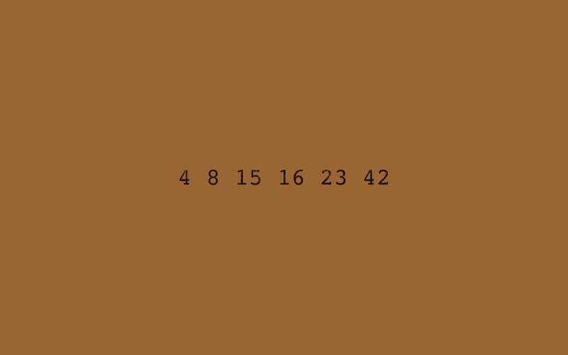 numbers on brown background