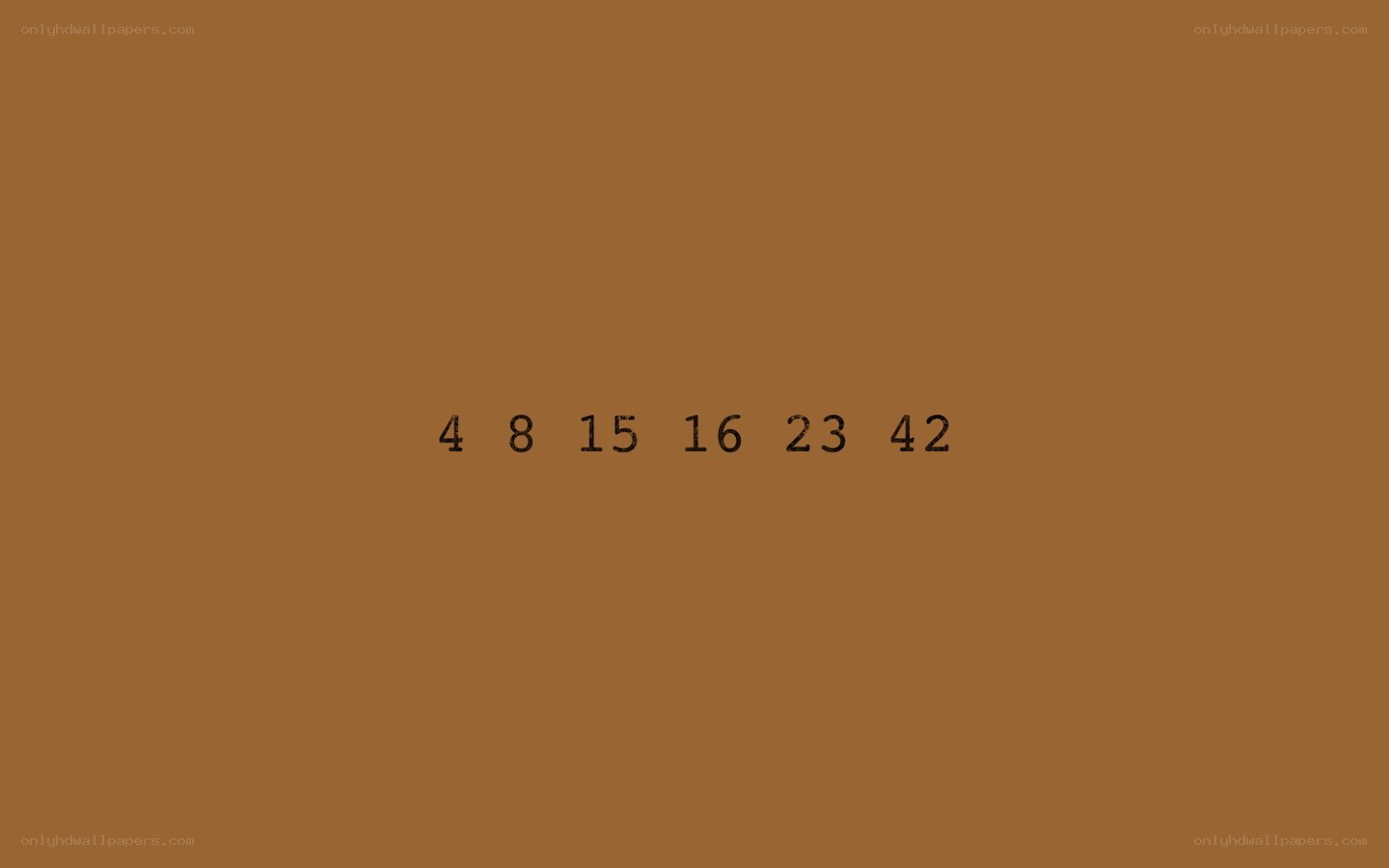 numbers on brown background