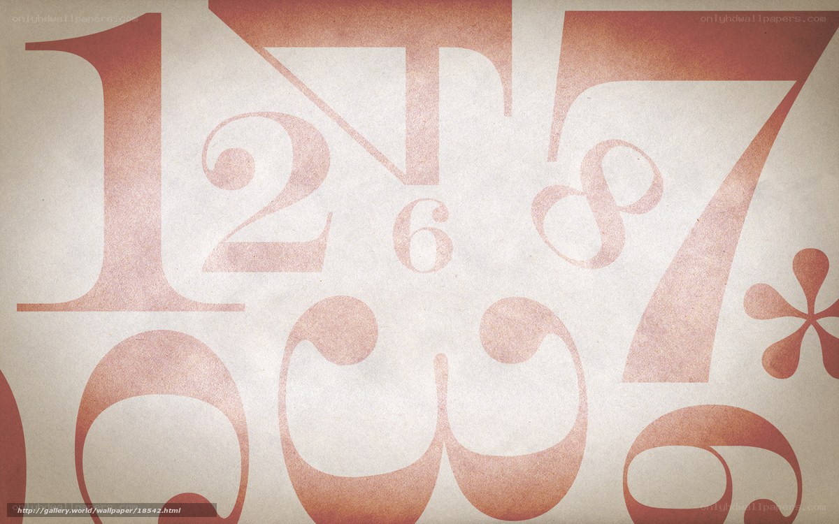 Numbers on textured paper