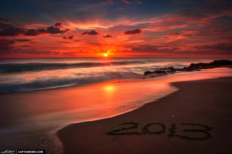 Numbers Written in Sand — Red