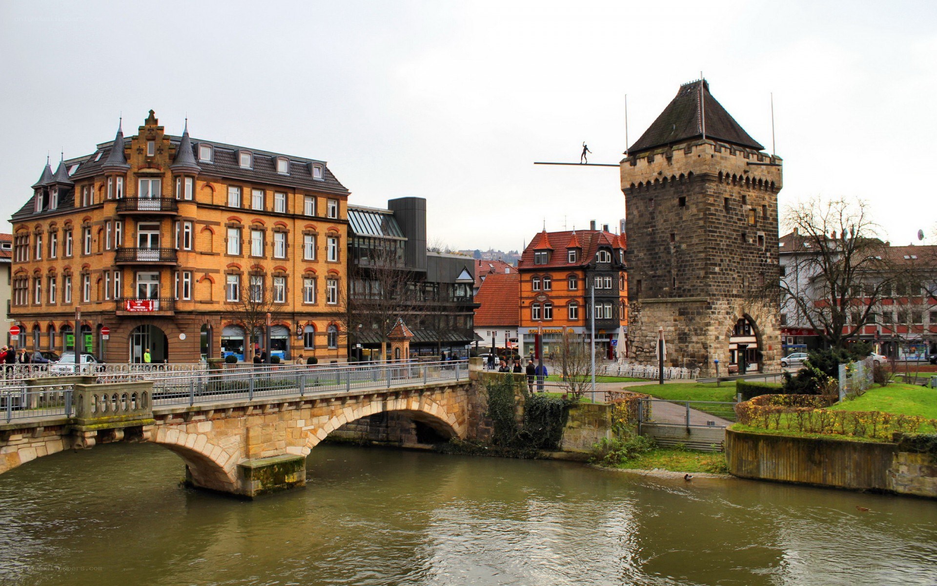 Nuremberg bridge and tower