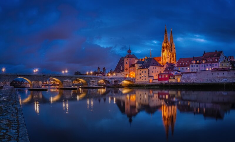 Nuremberg Skyline at Dusk