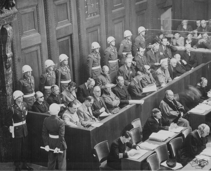 Nuremberg trial courtroom