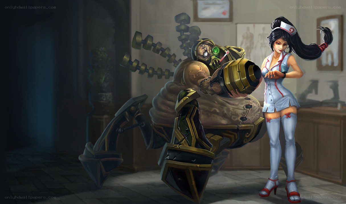 Nurse and robotic creature