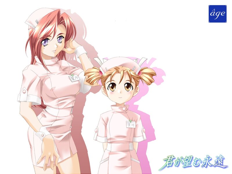 Nurse characters from a visual novel