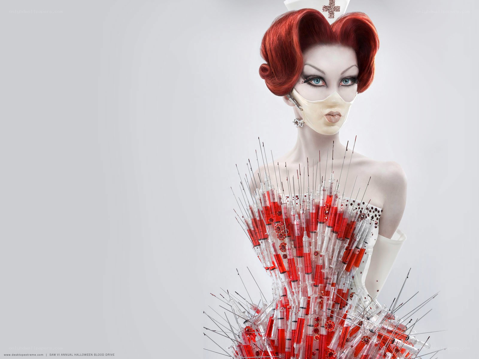 Nurse costume with syringes