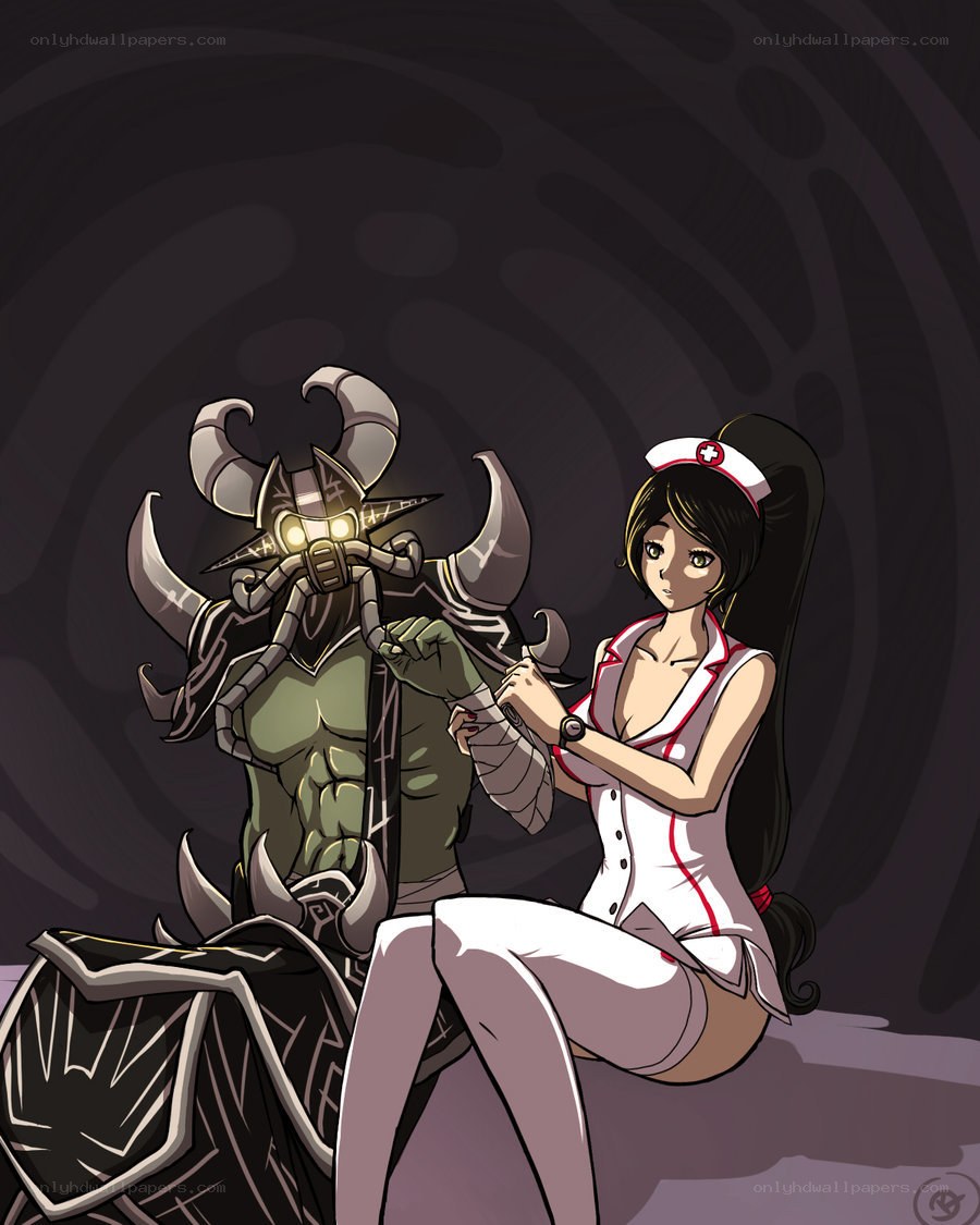 Nurse tending to a warrior
