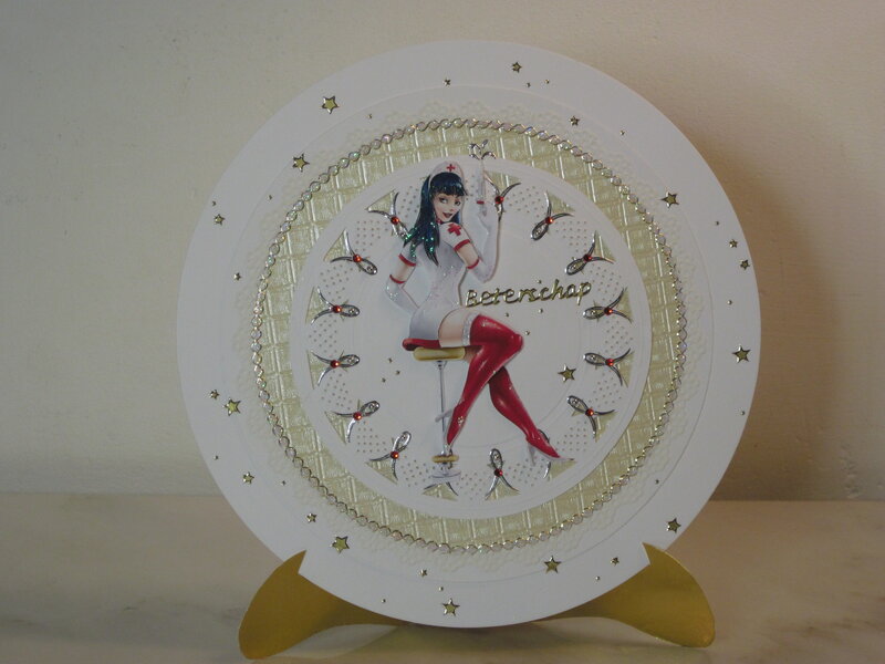 Nurse-themed decorative plate