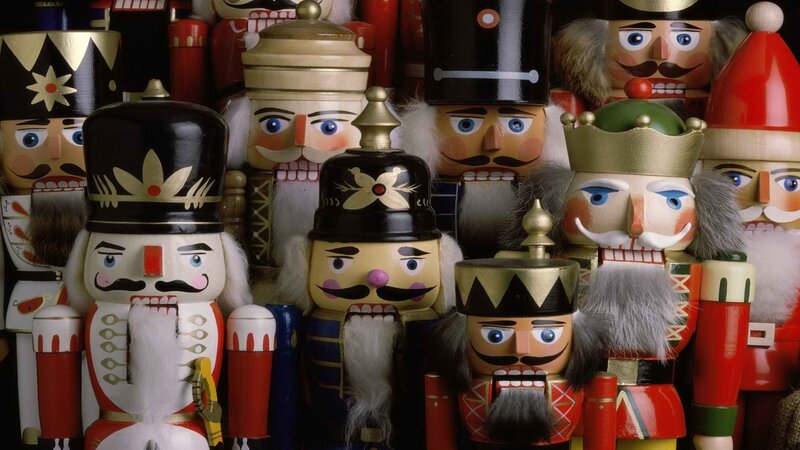 Nutcracker Figurines — Red, Festive