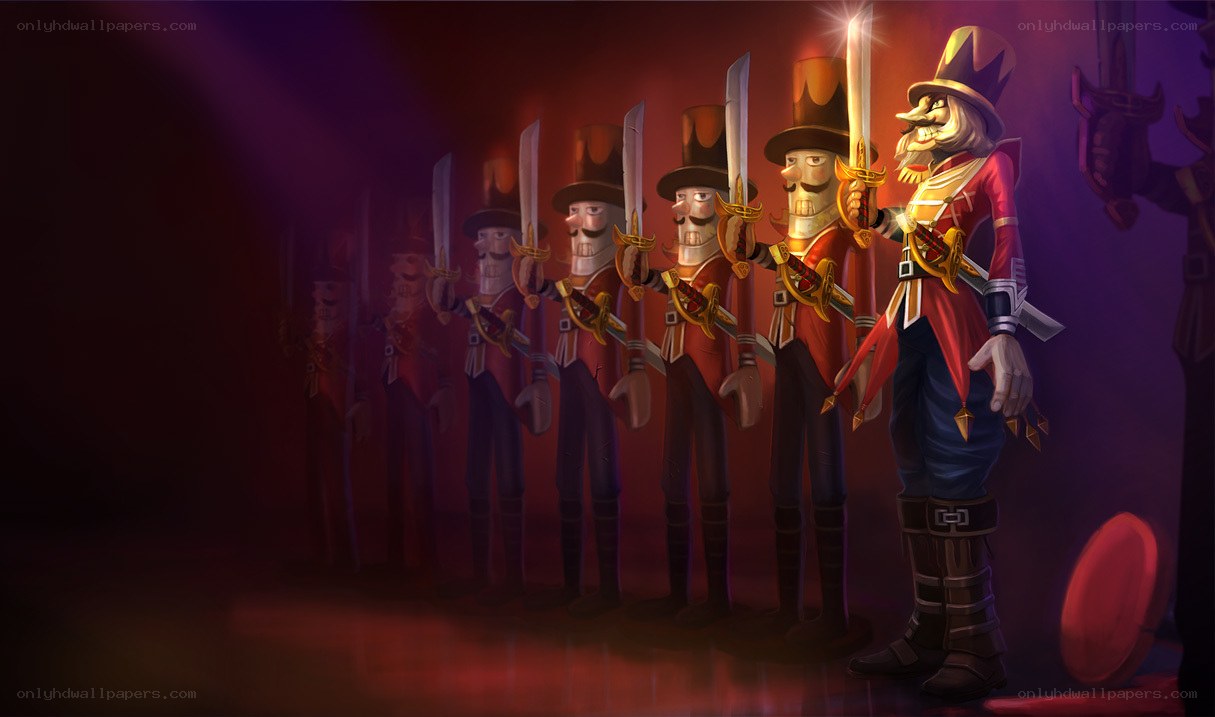 Nutcracker soldiers in formation
