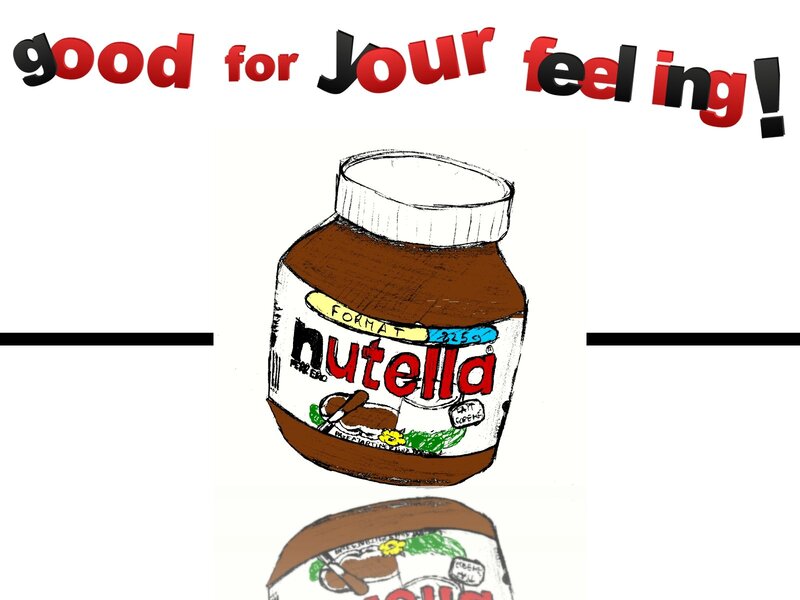 Nutella jar drawing