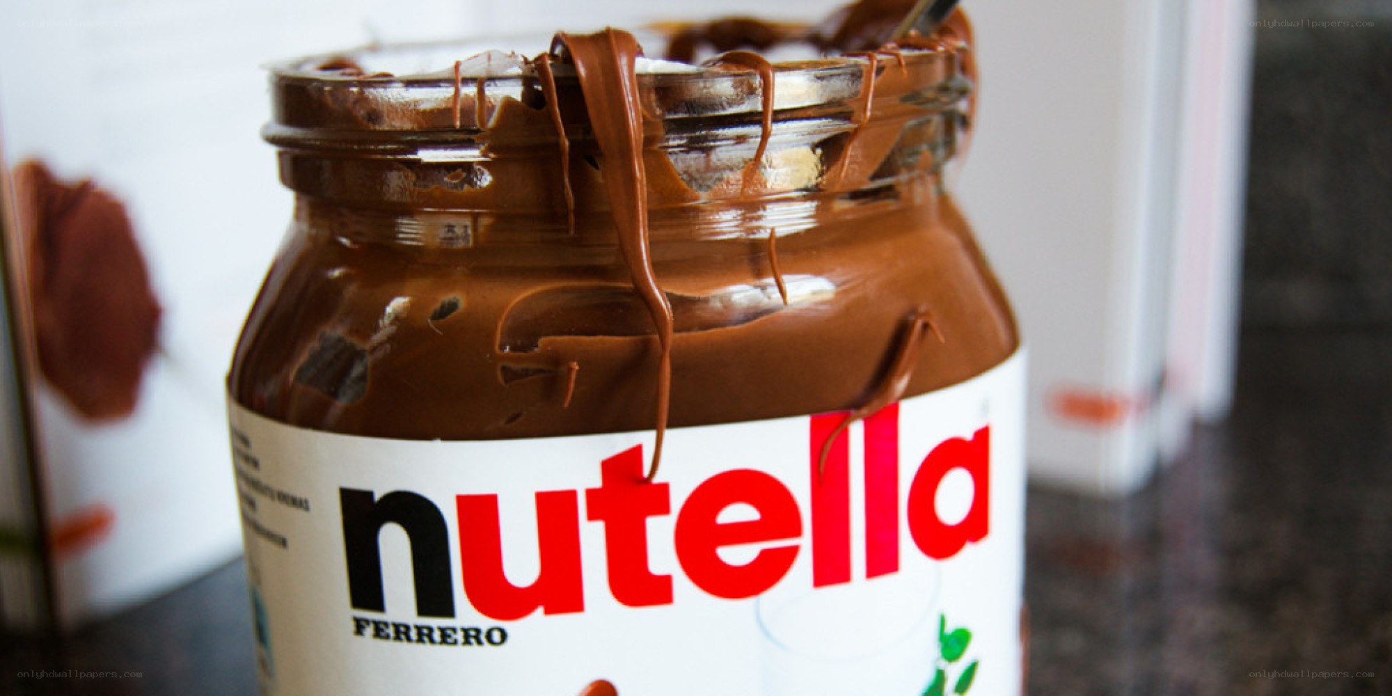 Nutella jar with spread