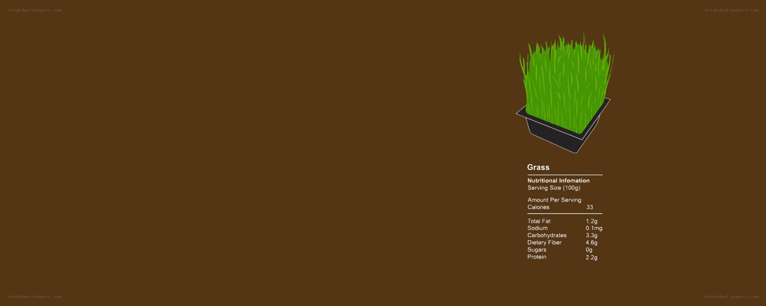 Nutritional info for grass