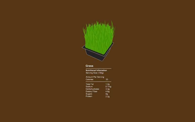 Nutritional info for grass